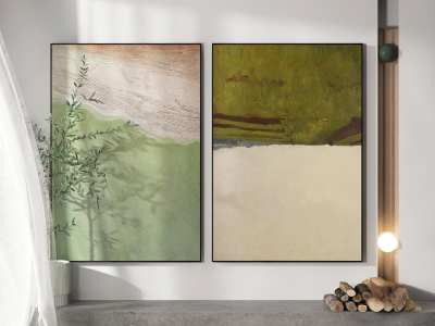 现代装饰画3D模型下载